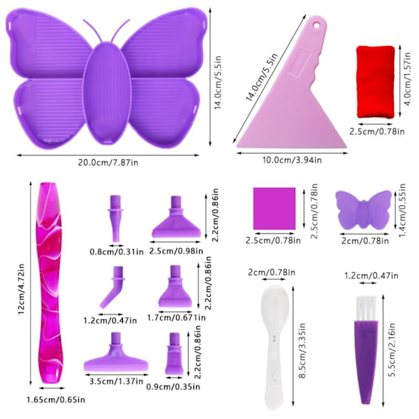 Diamond painting Kit Diamond painting LILA SET2 SET2 Purple Set2-Set2