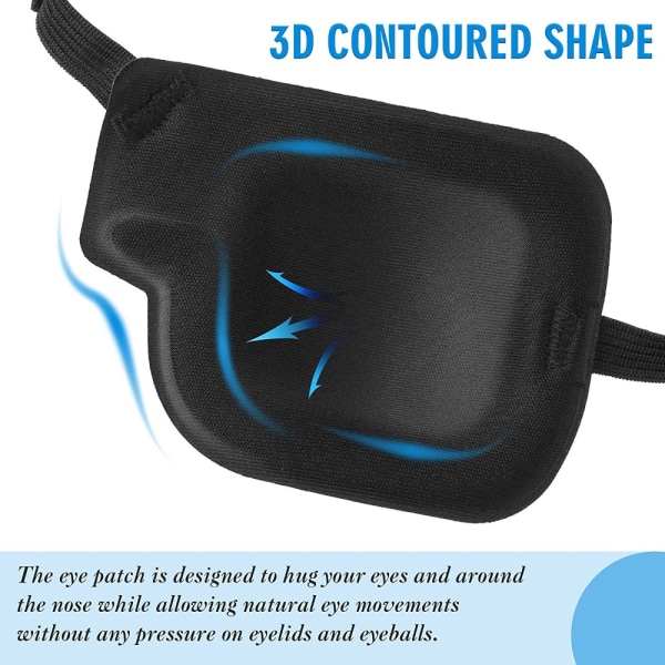 2kpl Amblyopia Eye Mask Blindfold BLUE LEFT EYE LEFT EYE blue left eye-left eye