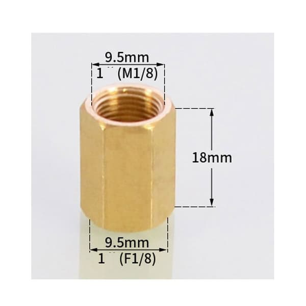 4 STK hunadapter VVS-fitting Push to Connect 4PCS