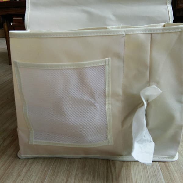 Bedside Multi Pocket Magasiner Opbevaringslommer SORT Black