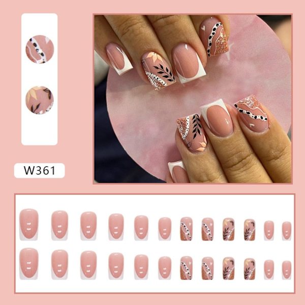 24stk False Nails Short Square W357 W357 W357