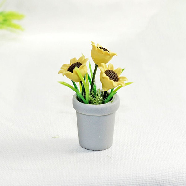 Miniatureplante Potteplanter Model GRÅ Gray