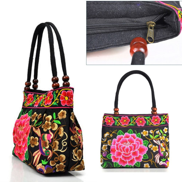 Brodeeratut laukut Bucket Bag 06 06 06