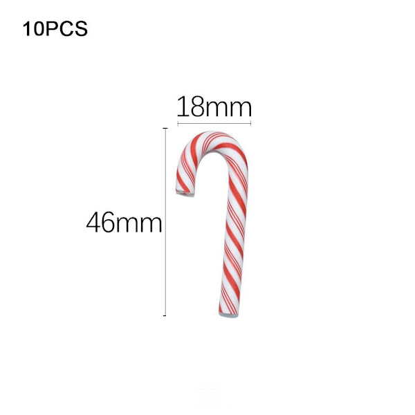 10 stk. Julestokke smykker fremstilling af ornamenter LCOLOR 1 FARVE 1 LColor 1
