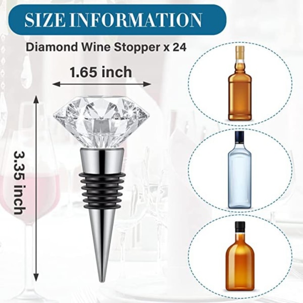 3 st flaskpropp diamantplugg A A A