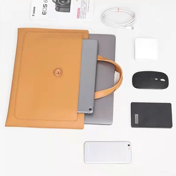 13 14 15 tommer håndtaske til bærbar computer etui GRÅ 15-16 TOMM Grey 15-16 inch