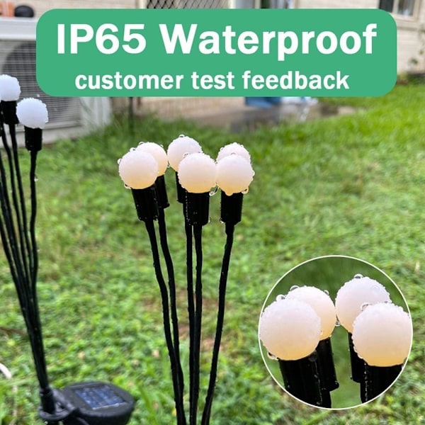 Firefly Lights LED Solar Powered FÄRG LJUS 6 LIGHTS2 2 colored light 6 lights2-2