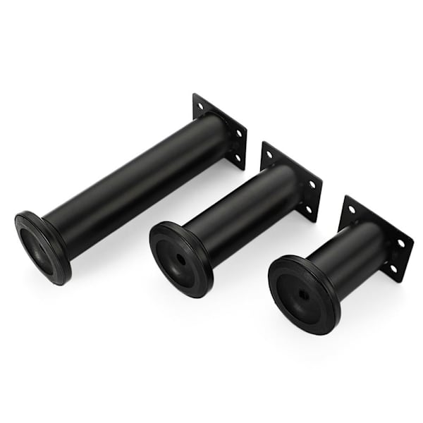 Möbelhjul Fotben SVART 12CM Black 12cm