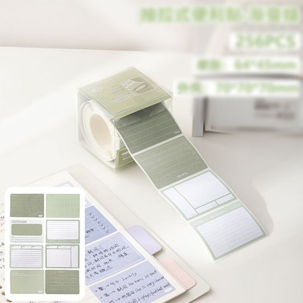 256 STK/Eske Memo Pad Study Sticky Note 01-GRADIENT GREEN 01-Gradient Green