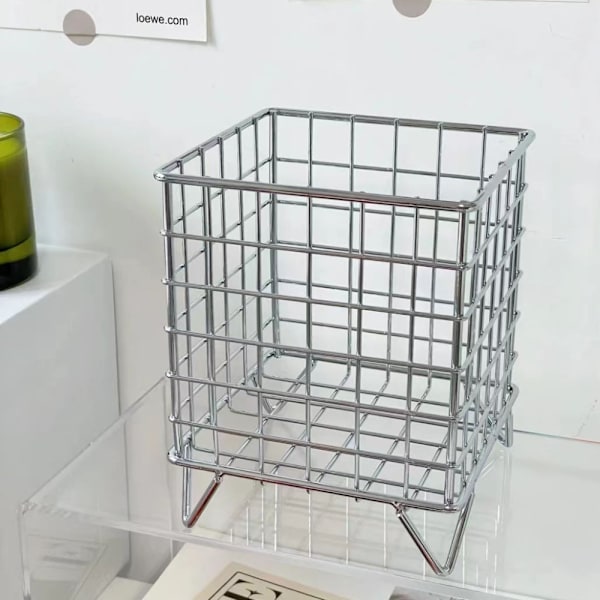 Penholder Skrivebordskurv SØLV Silver