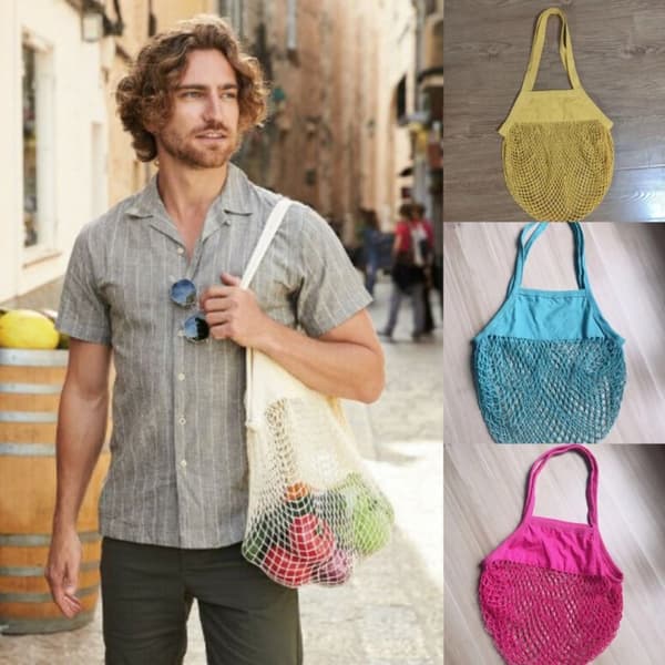 Mesh Bag Net Turtle Poser GUL Yellow
