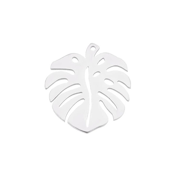 Blad Charms Rustfrit stål blad SLIVER SLIVER sliver