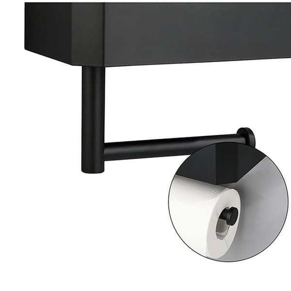 Tissue Box Badeværelse Toilet Tissue Holder SORT D D BLACK D-D
