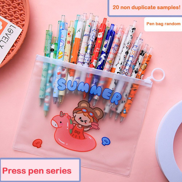 20 Stk Gel Penne Neutral Pen Marker Pen Random Pattern