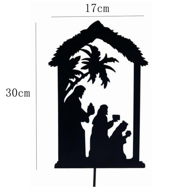 Nativity Shadow Stakes Dekorativ hög A A A