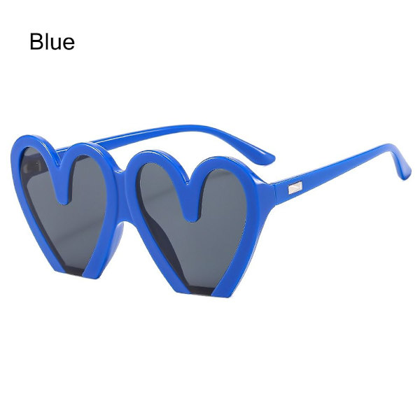 Hjertesolbriller til kvinder Strandsolbriller BLÅ Blue
