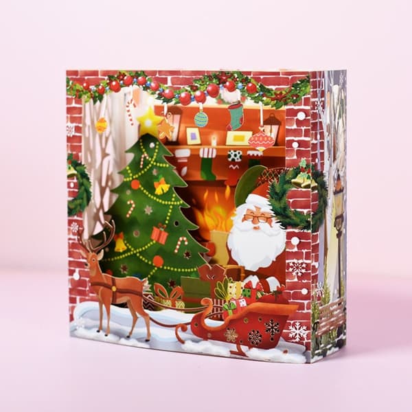 3D julkort Pop UP-kort D D D
