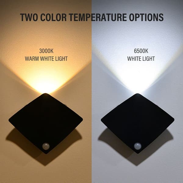 Devil Fish Intelligent Sensing Lamp Led Nattljus SVART VIT black white light-white light