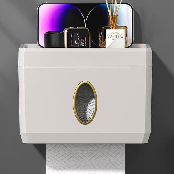 Toalettpapirholder Tissue Box HVIT White