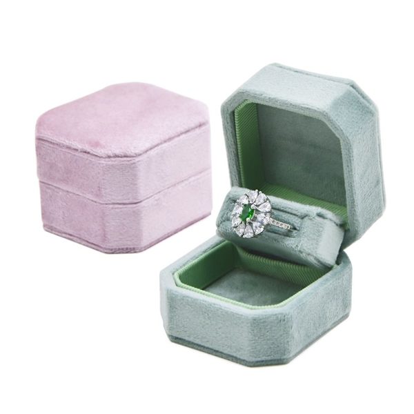 Sammets smyckeskrin Ringlåda C C C