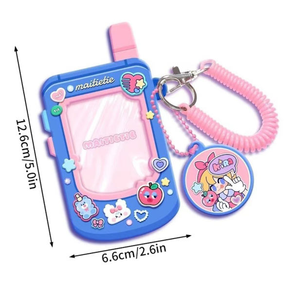 Kawaii fotokorthållare cover BLÅ Blue