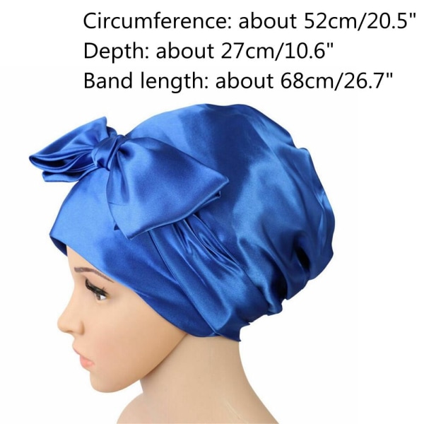 Silk Night Sleep Cap Shower Cap Hair Bonnet 4 4