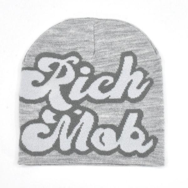 Hip Hop Cap Stickade Mössor LJUSGRÅ light grey
