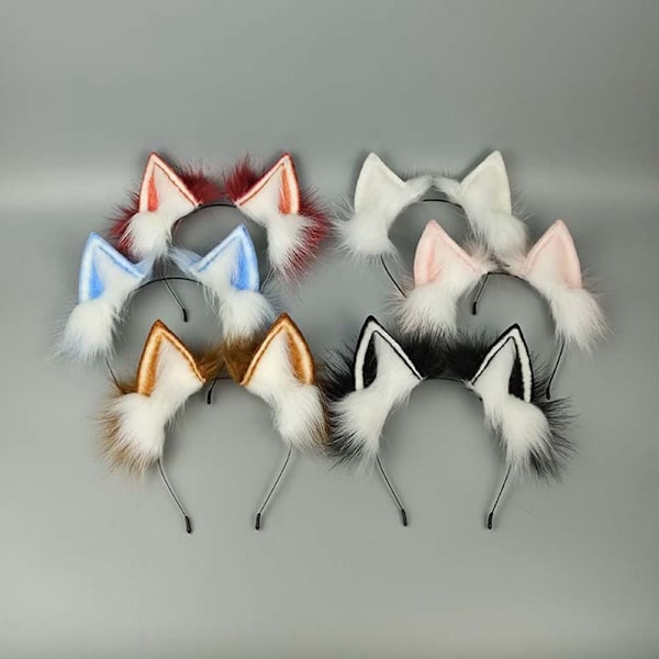 Cat Ear Pannband Cosplay Huvudbonader FÄRG 2 FÄRG 2 Color 2