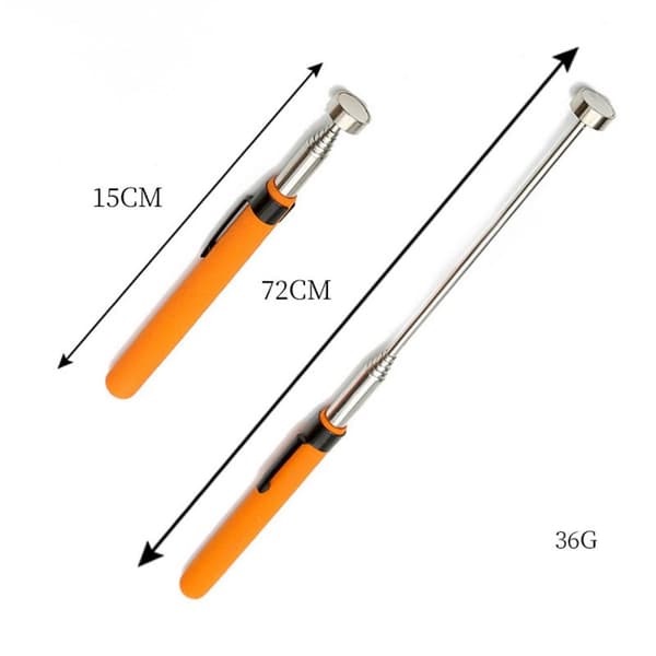 2 stk. Magnetisk pen opsamlingsstang 2 STK. 2LB SORT 2 STK. 2LB SORT 2Pcs 2lb black