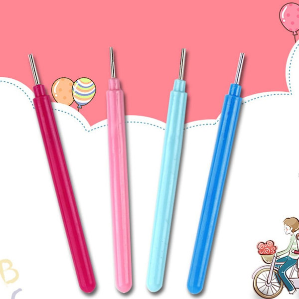 Quilling Pen Curling Winder Tool VAALEENSININEN Light blue