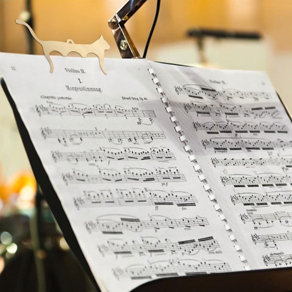Musiikkikansio Kirjanmerkkivälilehdet MUSTA Black