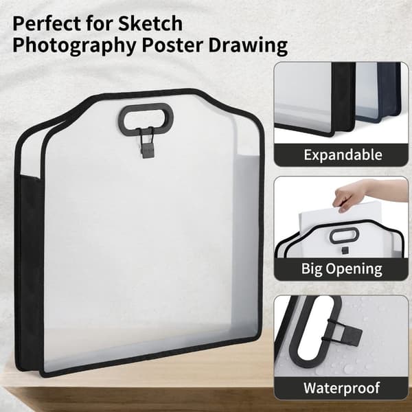 Dokumenttaske Stor Kunstmappe SORT black