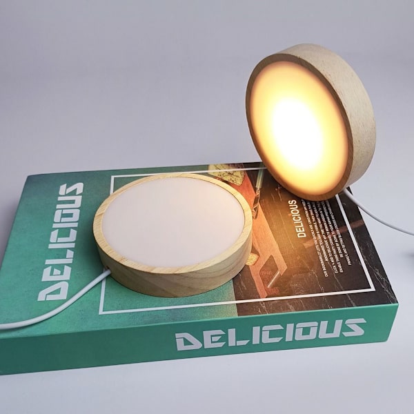 LED-lys Dispaly Base Krystallkuleholder 10CMTHREE FARGER 10cmThree Colors