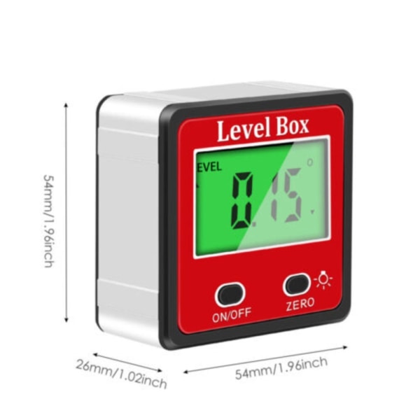 LCD Digital Inclinometer Gauge Angle Finder Level Box