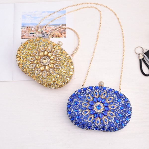 Clutch Bag lyxig Handväska GULD gold