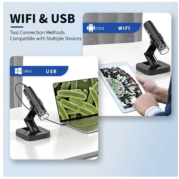 Digitala mikroskopmätinstrument VIT USB USB White USB-USB
