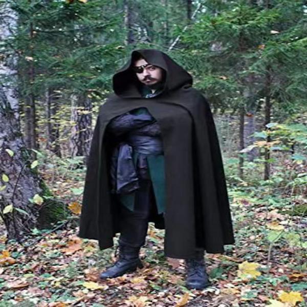 Halloween Vaatteet Open Cape Cloak WINE RED L wine red L