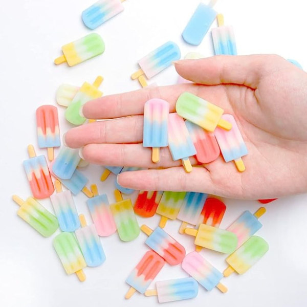 Ice-Lolly Resin Charm 3D