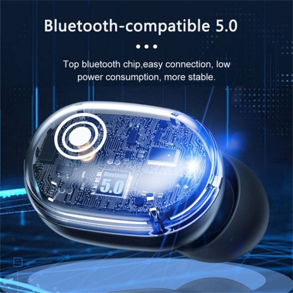 Trådløse hovedtelefoner Bluetooth med mikrofon BLÅ Blue