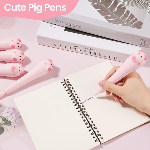 5 Stk Gel Pen Sort Refill Pen Kuglepen