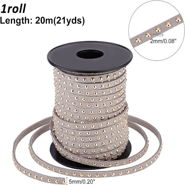 20 Yards Faux Mocka Cord 5mm Faux Leather Cord Läderrep