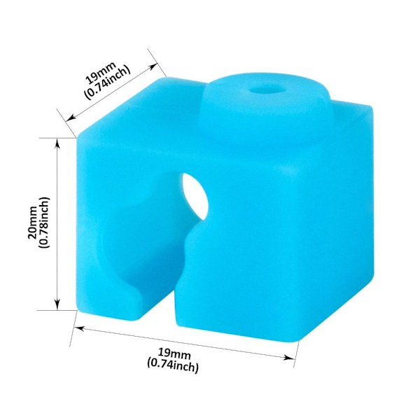 5 STK Silikonesok Hotend 3D Heater Block 3D Printer Dele