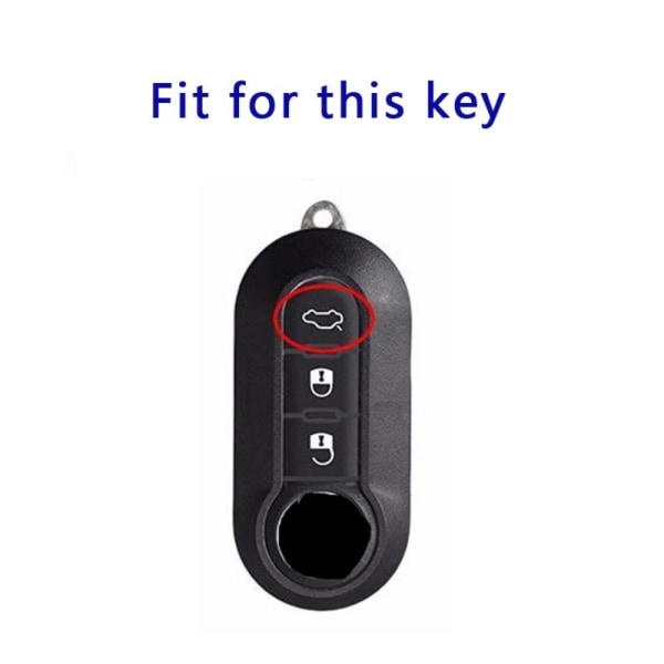 Bilnøglekasse Auto Shell Fob SORT Black