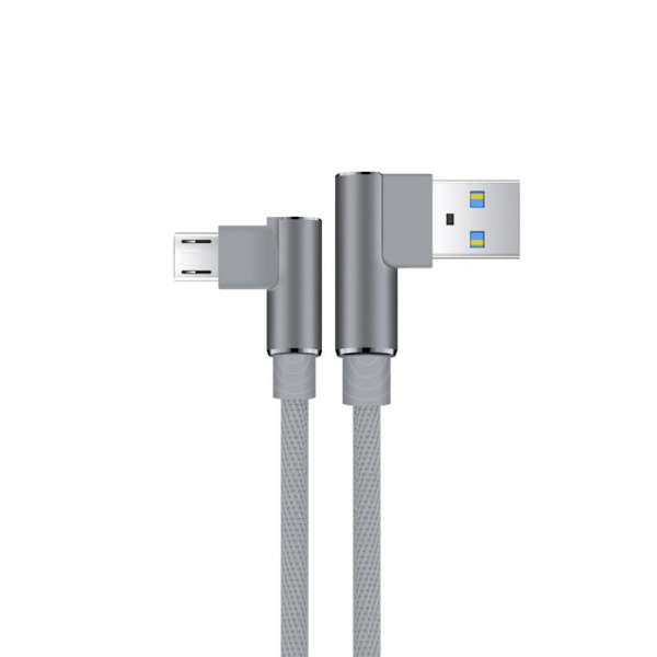 2 kpl Datakaapeli Latauskaapeli HARMAA MICRO USB MICRO USB Grey Micro USB-Micro USB