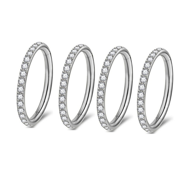 Ørestikker Tragus Øreringe SORT 10MM2 2 black 10mm2-2
