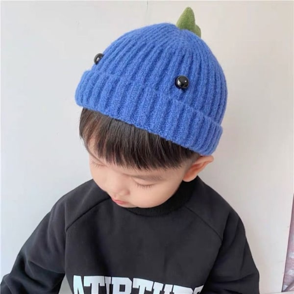 Baby strikket lue for barn Beanie Cap ROYAL BLUE royal blue