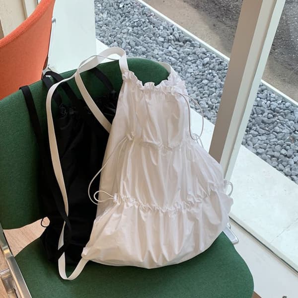 Bogtaske Skuldertaske HVID white