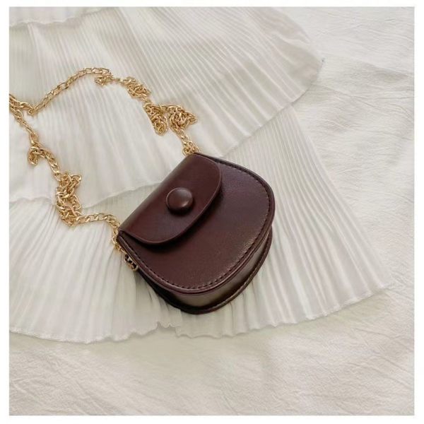 Cross Body Bag Ketjukukkaro SYVÄNRUSKEA Deep Brown