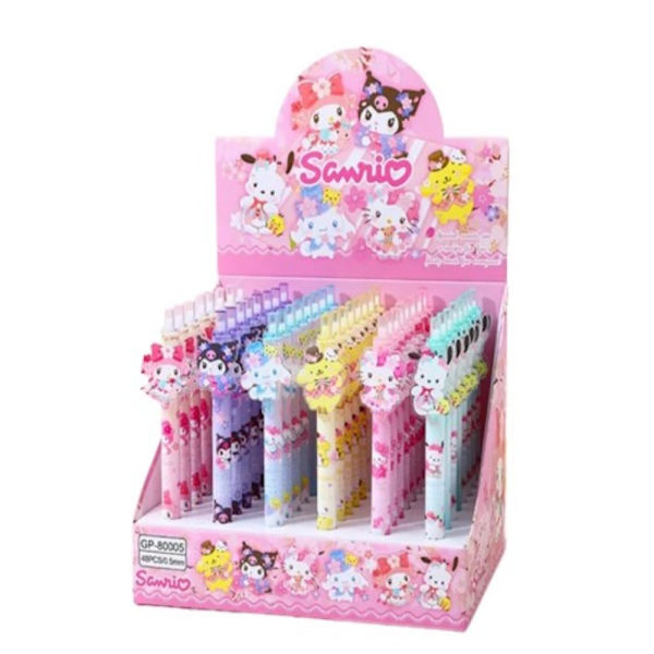 48 STK New Gel Pen 0,5 Black Cartoon Patch Press Pen Cute Press