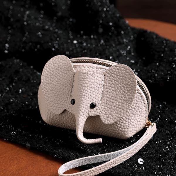 Elephant Wallet Key Bag BRUN Brown
